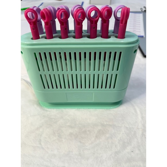 Conair Hot Sticks Hair Roller Set Vintage Mint Green Purple Pink Curls Styling - Picture 4 of 7